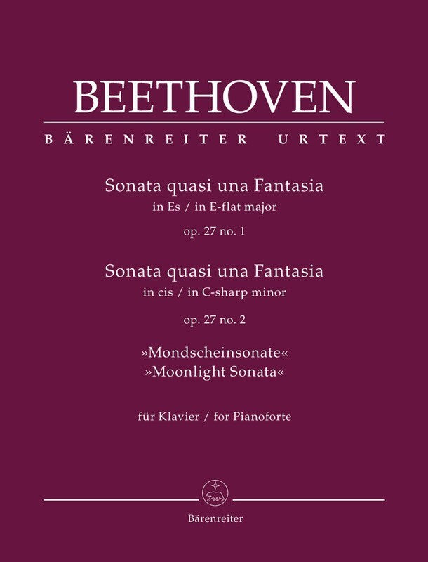 BEETHOVEN - SONATAS OP 27 NO 1 & 2 PIANO