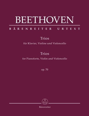 BEETHOVEN - TRIOS OP 70 FOR PIANO/VIOLIN/CELLO SC/PTS