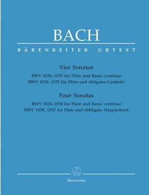 BACH - FOUR SONATAS FOR FLUTE/PIANO