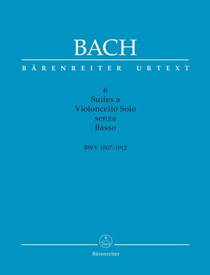 6 SUITES FOR CELLO SOLO WITHOUT BASSO BWV 1007-1012