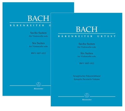 BACH - 6 CELLO SUITES BWV 1007-1012 MUSIC & FACSIMILE