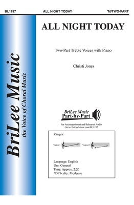 ALL NIGHT TODAY 2 PART TREBLE