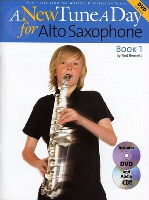 A NEW TUNE A DAY ALTO SAX BK 1 BK/CD/DVD