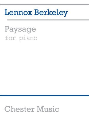 BERKELEY PAYSAGE PIANO SOLO