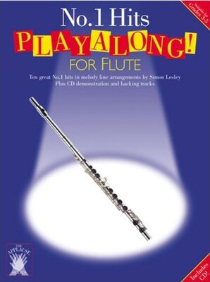 APPLAUSE PLAYALONG NO.1 HITS FLUTE BK/CD