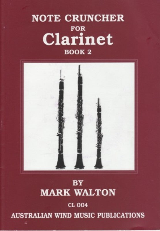 NOTE CRUNCHER CLARINET BK 2 BK/CD REVISED