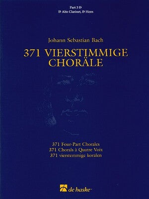 371 FOUR PART CHORALES PART 3 E FLAT TREBLE CLEF