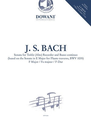 BACH - SONATA FOR TREBLE RECORDER/BC BK/OLA