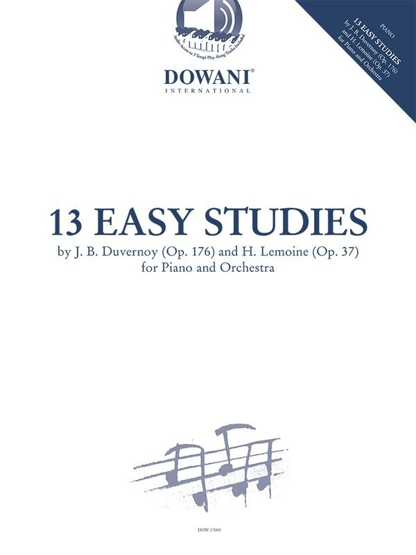 13 EASY STUDIES FOR PIANO/ORCHESTRA BK/OLA