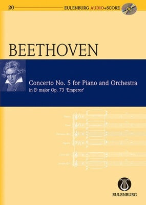 BEETHOVEN - PIANO CONCERTO NO 5 OP 73 STUDY SCORE BK/CD