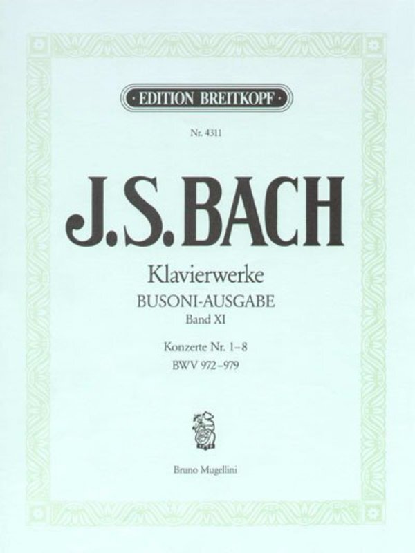 BACH - PIANO WORKS VOL 11 BWV 972-979 CONCERTOS