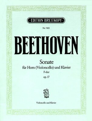 BEETHOVEN - SONATA F MAJ OP 17 FRENCH HORN/PIANO