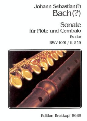 BACH - SONATA E FLAT BWV 1031 FLUTE/PIANO