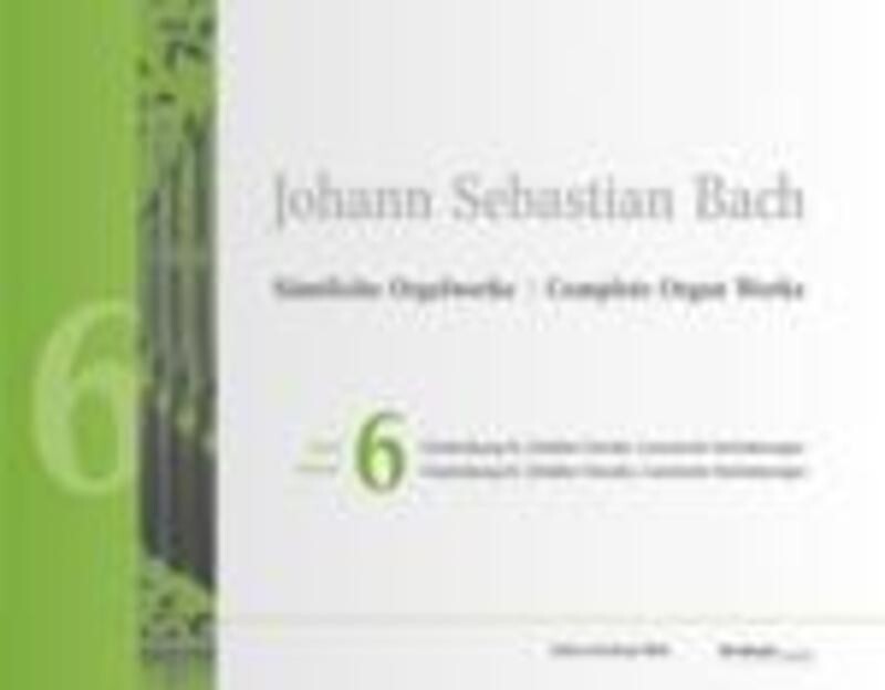 BACH - COMPLETE ORGAN WORKS VOL 6 BK/CD-ROM