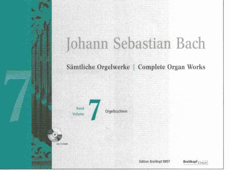 BACH - COMPLETE ORGAN WORKS VOL 7 BK/CD-ROM