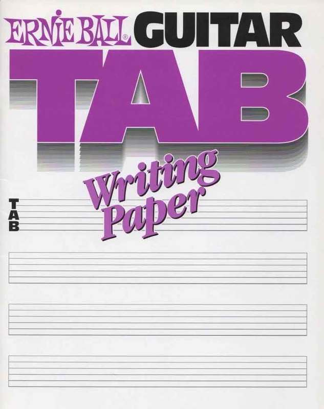GUITAR TAB WRITING PAPER BOOK