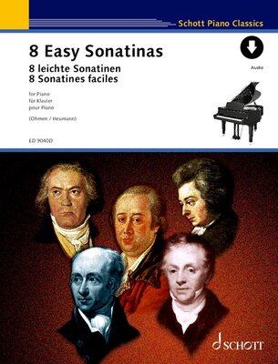 8 EASY SONATINAS FROM CLEMENTI TO BEETHOVEN FOR PIANO