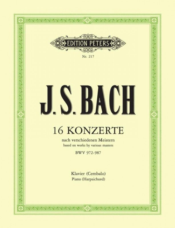 16 CONCERTOS BASED ON WORKS BY VARIOUS MASTERS