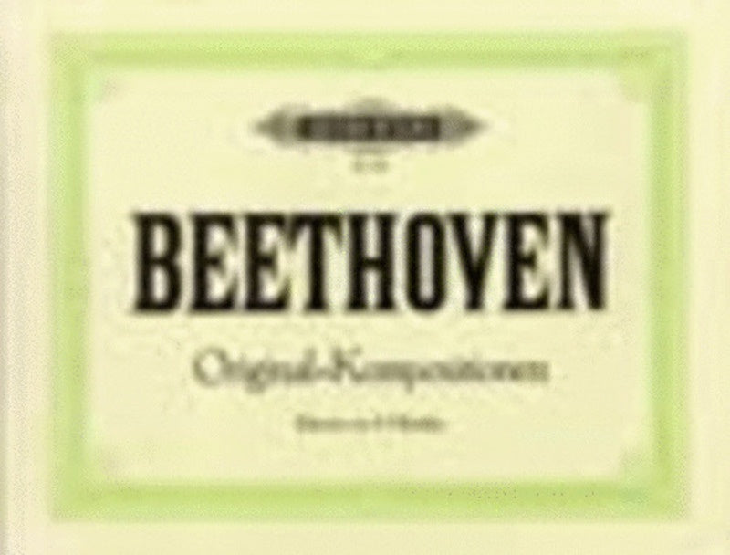 BEETHOVEN - ORIGINAL COMPOSITIONS PIANO DUET