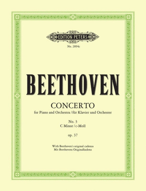 BEETHOVEN - CONCERTO NO 3 C MINOR OP 37 2PNO 4HND