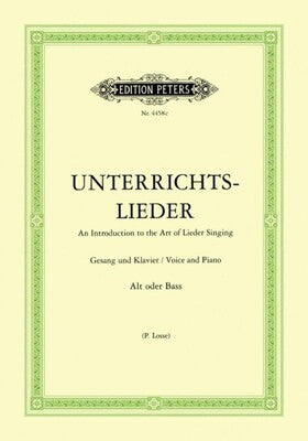 ALBUM OF 60 LIEDER FROM BACH TO REGER LOW VOICE