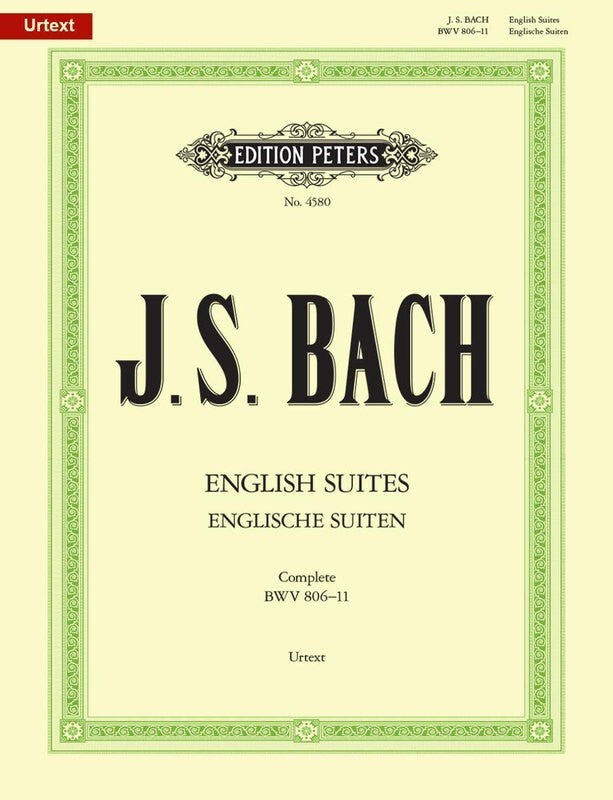 BACH - ENGLISH SUITES BWV 806-811 COMPLETE PIANO
