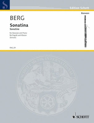 BERG - SONATINA FOR BASSOON/PIANO