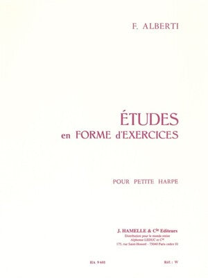 ALBERTI - ETUDES EN FORME DEXERCICES FOR HARP