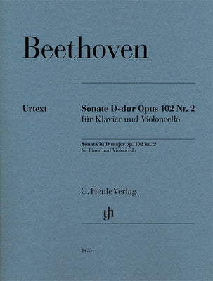 BEETHOVEN - SONATA D MAJOR OP 102 NO 2 CELLO/PIANO