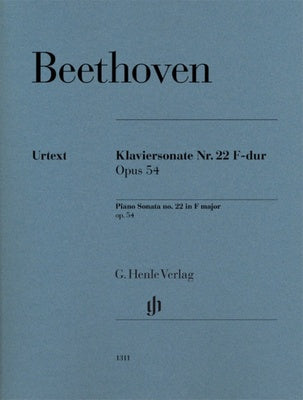 BEETHOVEN - PIANO SONATA NO 11 B FLAT MAJOR OP 22 URTEXT