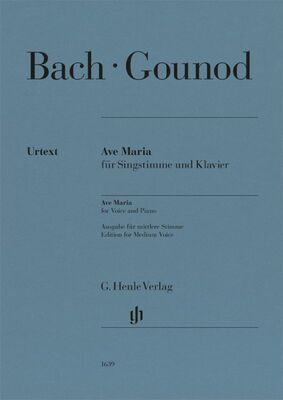 BACH/GOUNOD - AVE MARIA FOR MEDIUM VOICE/PIANO
