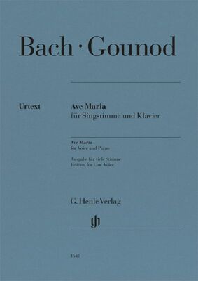 BACH/GOUNOD - AVE MARIA FOR LOW VOICE/PIANO