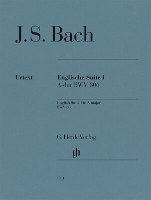 BACH - ENGLISH SUITE NO 1 A MAJOR BWV 806 PIANO