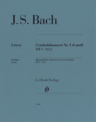 BACH - HARPSICHORD CONCERTO NO 1 D MINOR BWV 1052 SCORE