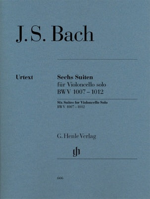 BACH - 6 SUITES BWV 1007-1012 CELLO SOLO URTEXT