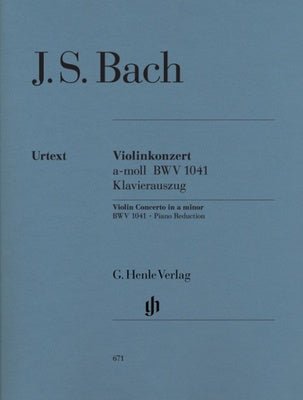 BACH - CONCERTO BWV 1041 A MIN VIOLIN/PIANO