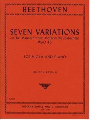 BEETHOVEN - 7 VARIATIONS ON BEI MANNERN VIOLA/PIANO