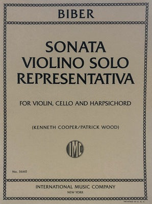 BIBER - SONATA VIOLINO SOLO REP VIOLIN/CELLO/HARPSICHORD