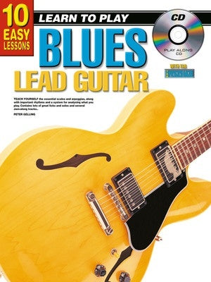 10 EASY LESSONS LEARN TO PLAY BLUES LEAD GUITAR BK/OLM