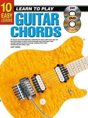 10 EASY LESSONS LEARN TO PLAY GUITAR CHORDS BK/OLM