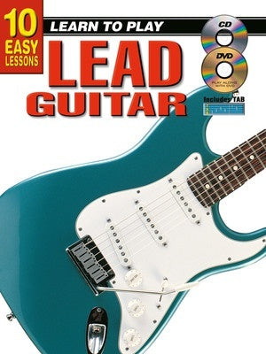 10 EASY LESSONS LEARN TO PLAY LEAD GUITAR BK/OLM