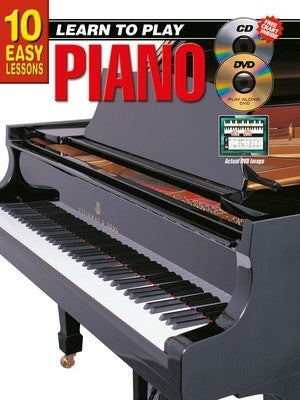 10 EASY LESSONS LEARN TO PLAY PIANO BK/OLM