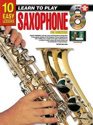 10 EASY LESSONS LEARN TO PLAY SAXOPHONE BK/OLM