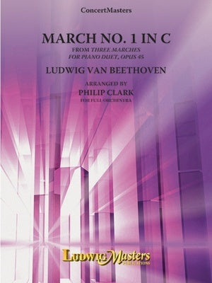 BEETHOVEN - MARCH NO 1 IN C FOR ORCHESTRA FO3 SC/PTS
