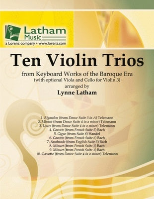 10 VIOLIN TRIOS ARR LATHAM SC/PTS