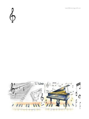 A5 WRITING PAD PIANO