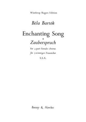 BARTOK - ENCHANTING SONG SSA A CAPPELLA