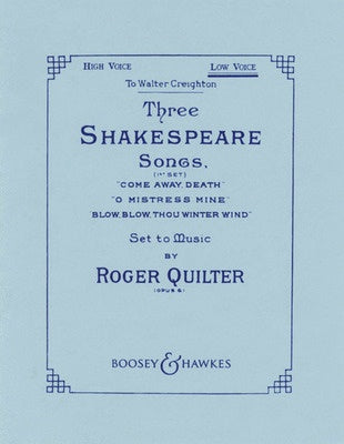 3 SHAKESPEARE SONGS OP 6 LOW VOICE