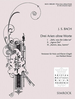 BACH - 3 ARIAS WITHOUT WORDS VIOLA/PIANO