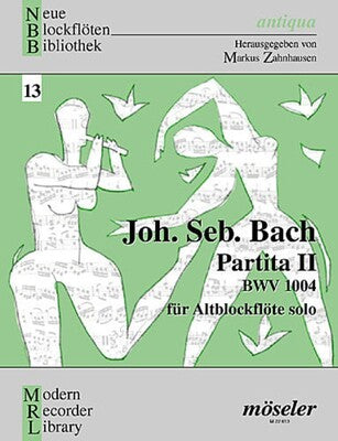 BACH - PARTITA NO 2 BWV 1004 TREBLE RECORDER